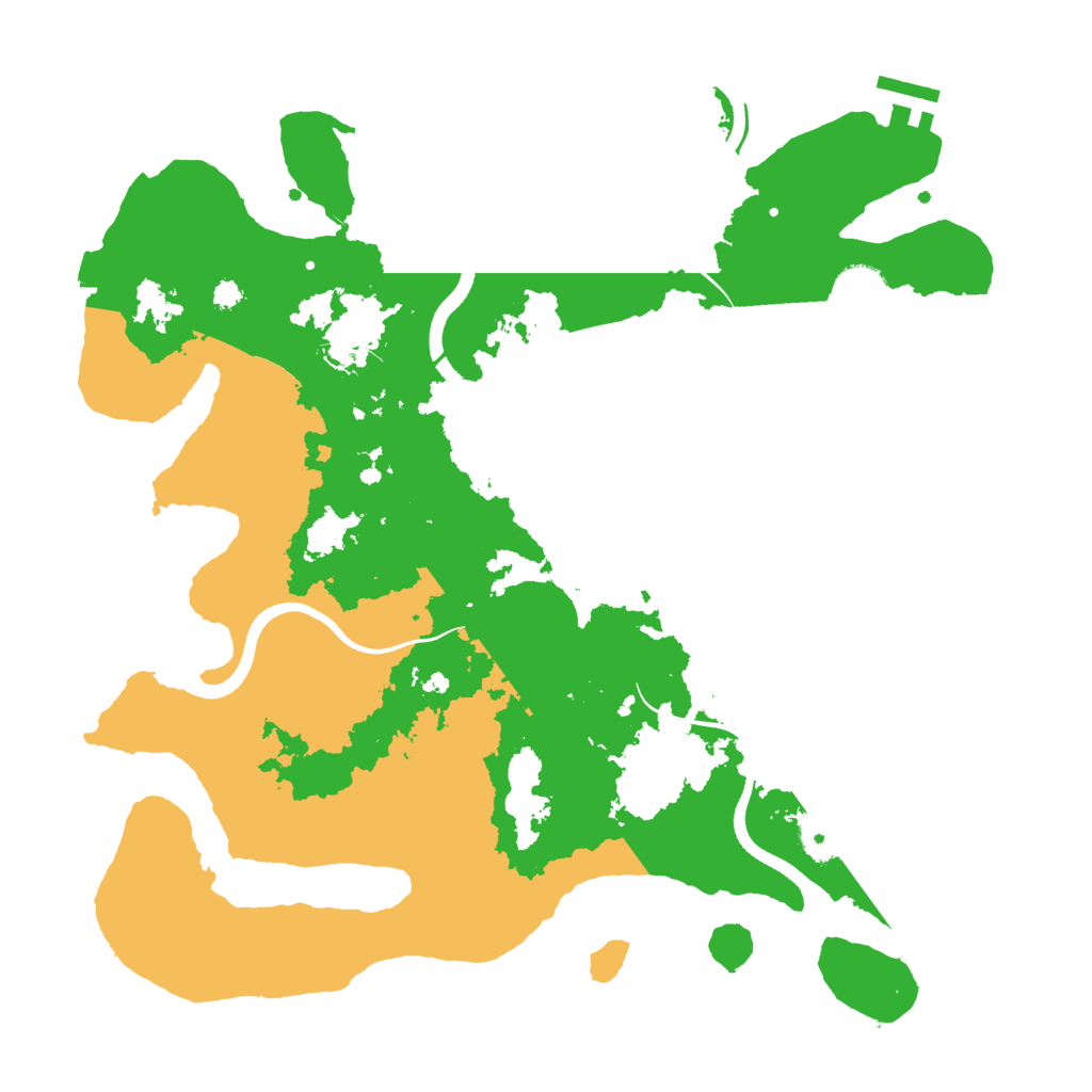 Biome Rust Map: Procedural Map, Size: 3500, Seed: 686582634