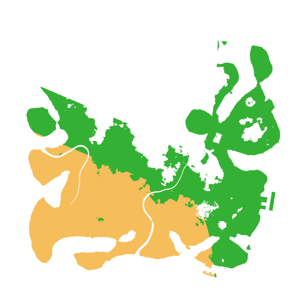 Biome Rust Map: Procedural Map, Size: 3200, Seed: 142754656