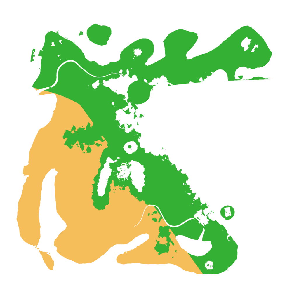 Biome Rust Map: Procedural Map, Size: 3500, Seed: 544990689