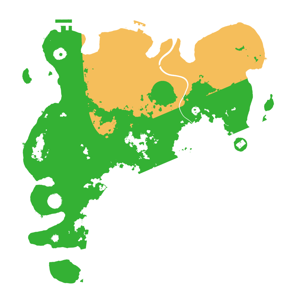 Biome Rust Map: Procedural Map, Size: 3700, Seed: 1935286143
