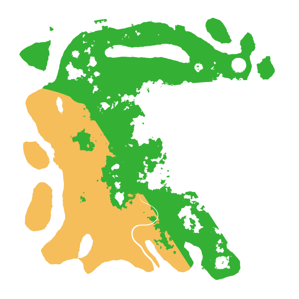 Biome Rust Map: Procedural Map, Size: 3600, Seed: 1009832433