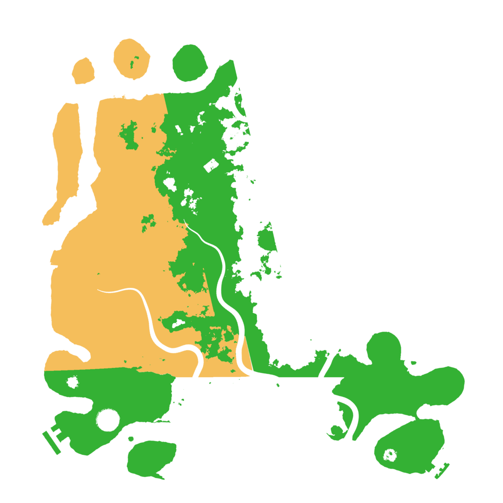 Biome Rust Map: Procedural Map, Size: 3900, Seed: 14254