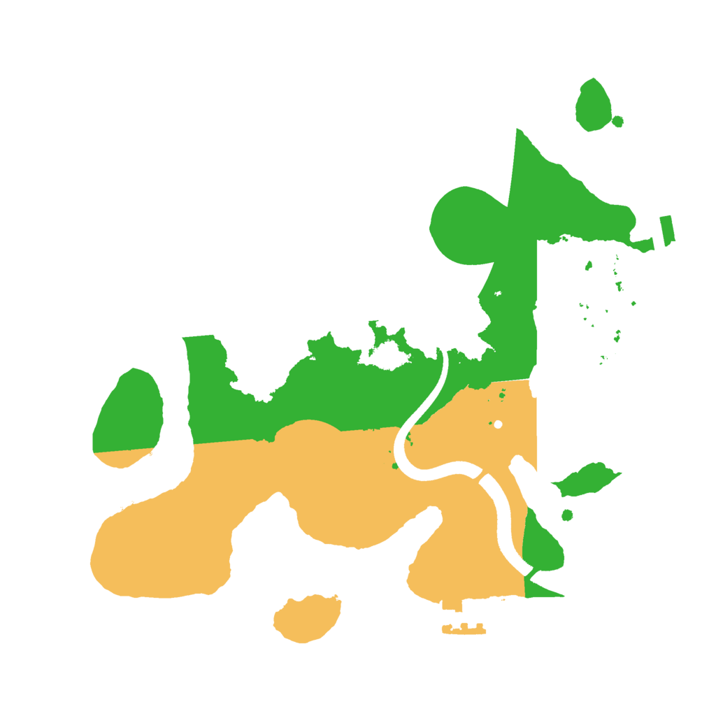 Biome Rust Map: Procedural Map, Size: 2500, Seed: 12362136