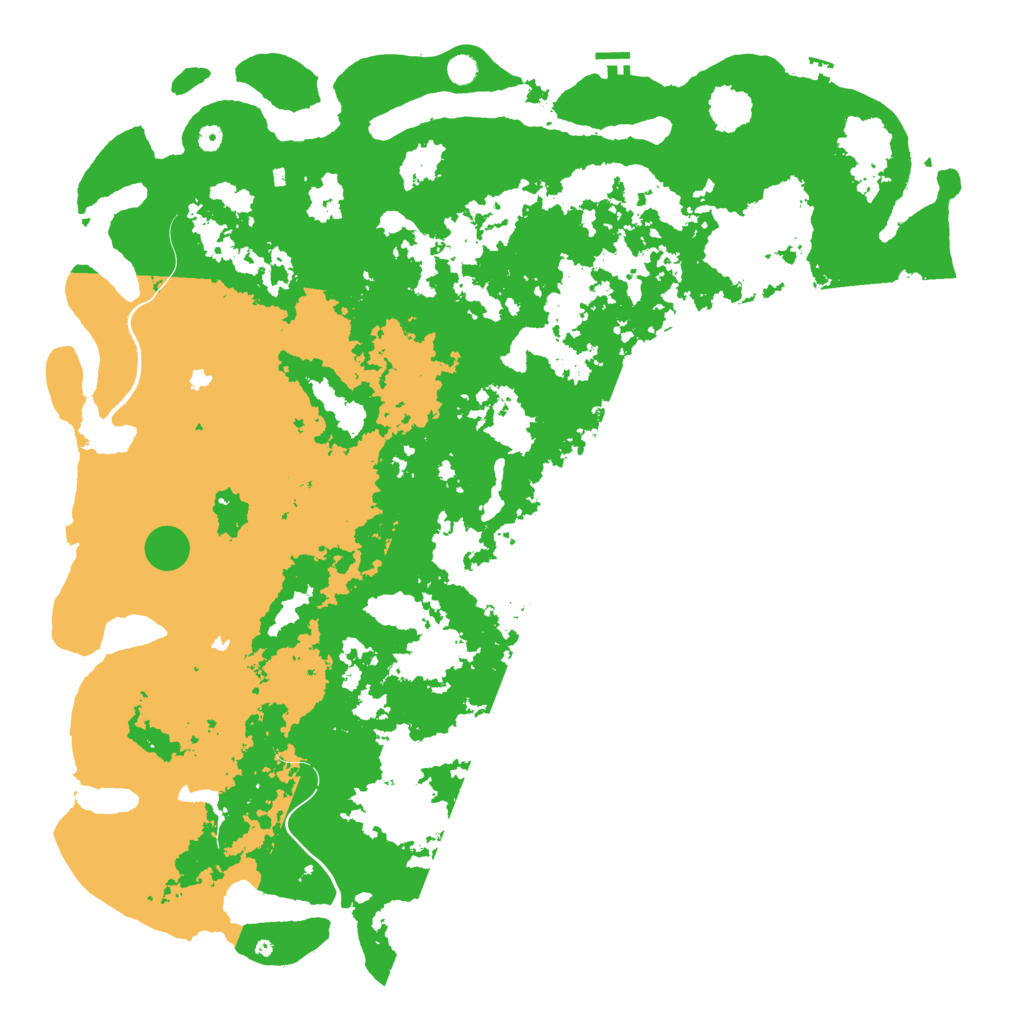 Biome Rust Map: Procedural Map, Size: 6000, Seed: 985465437