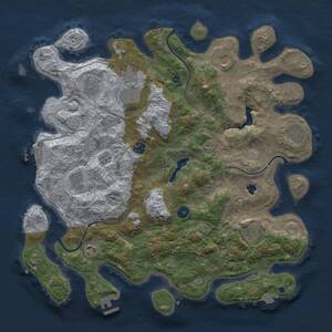 Thumbnail Rust Map: Procedural Map, Size: 4250, Seed: 1111553164, 15 Monuments