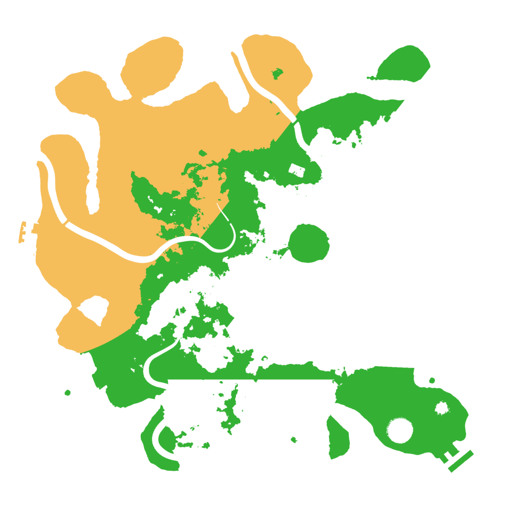 Biome Rust Map: Procedural Map, Size: 3500, Seed: 1007966410