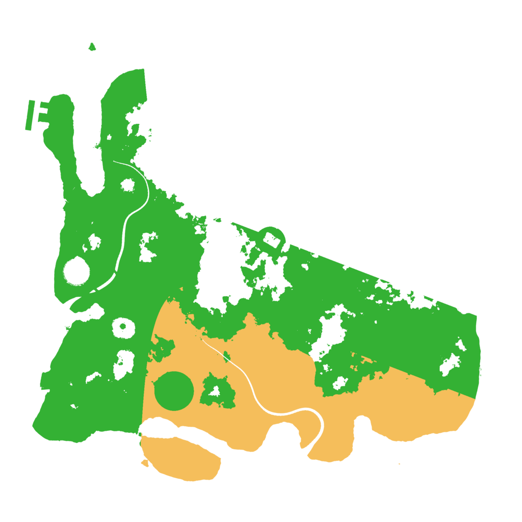 Biome Rust Map: Procedural Map, Size: 3500, Seed: 2025054446