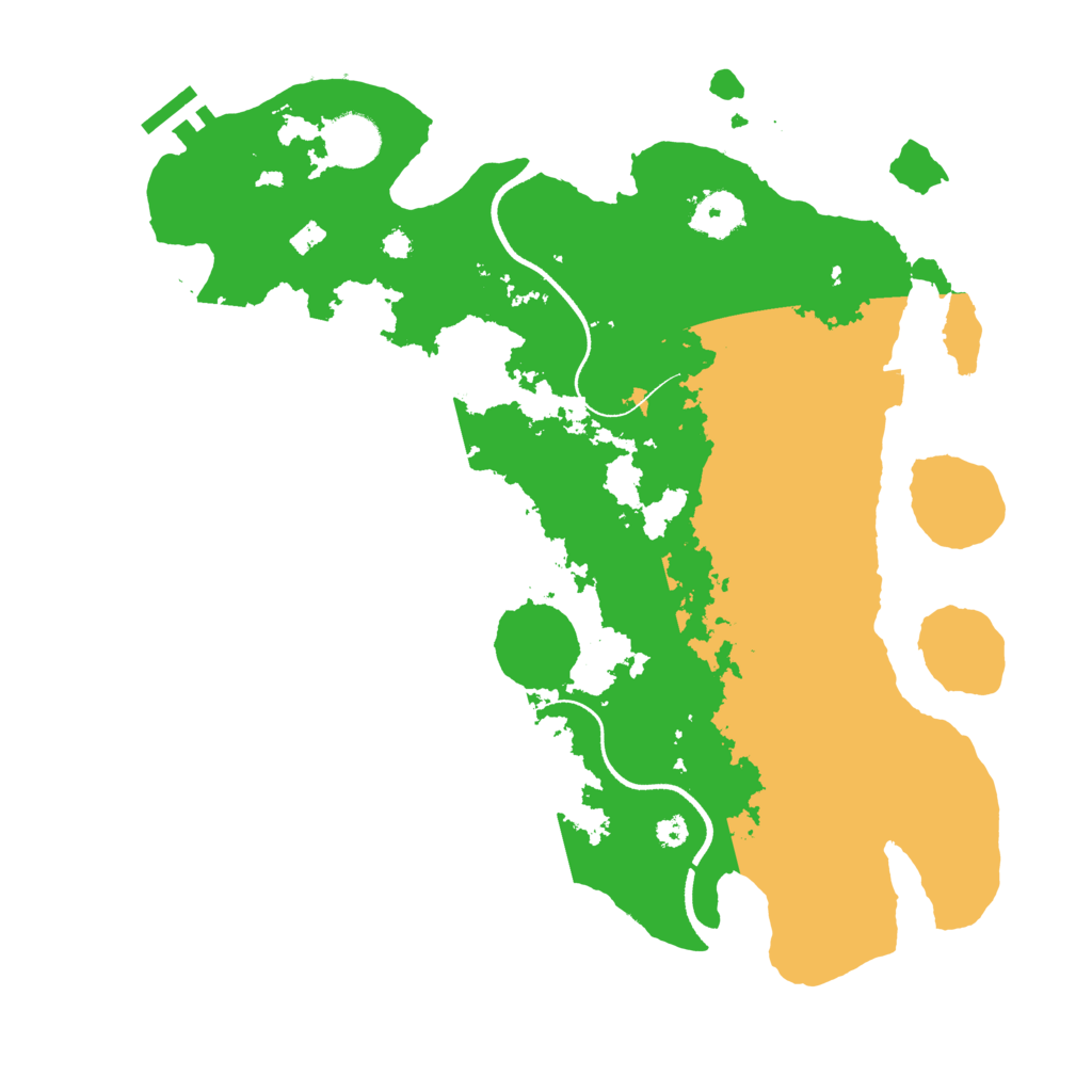 Biome Rust Map: Procedural Map, Size: 3500, Seed: 129845