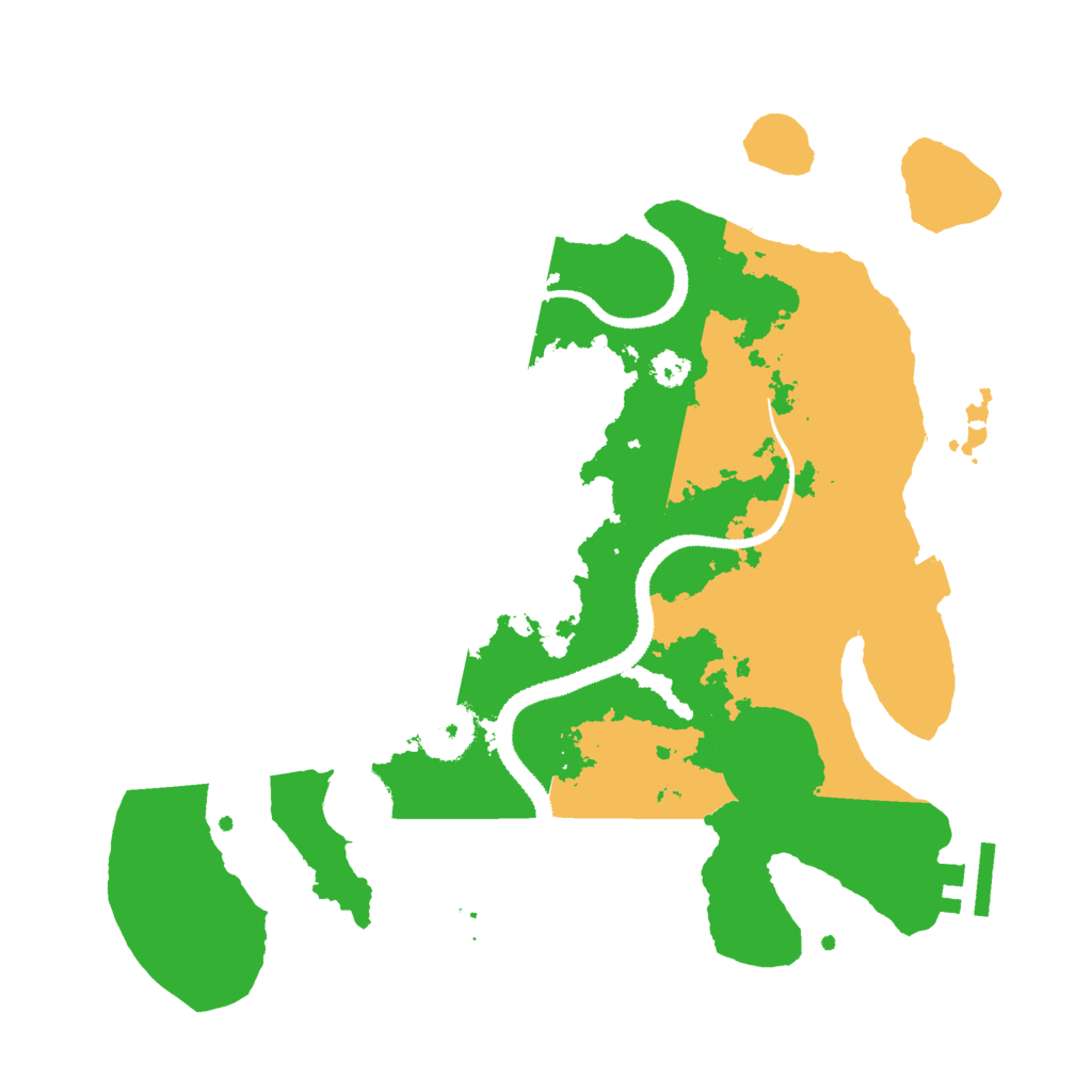 Biome Rust Map: Procedural Map, Size: 3000, Seed: 1345323601