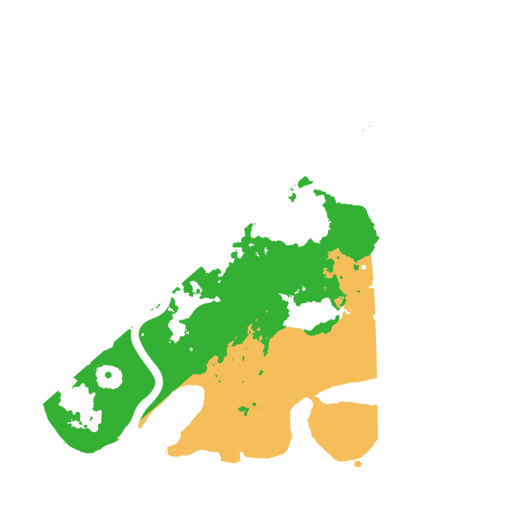 Biome Rust Map: Procedural Map, Size: 3000, Seed: 33686