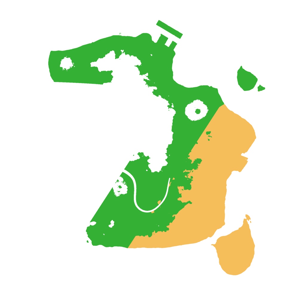 Biome Rust Map: Procedural Map, Size: 2200, Seed: 6