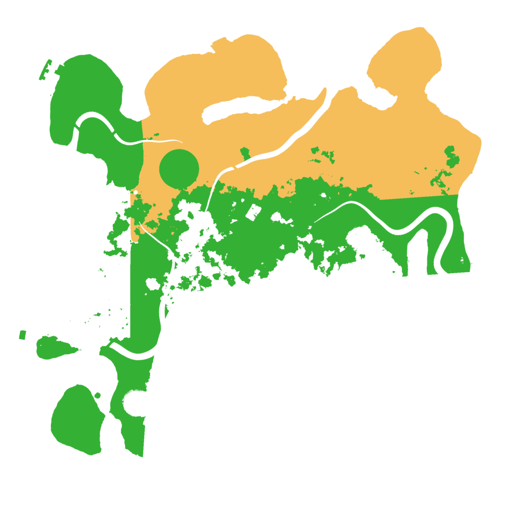 Biome Rust Map: Procedural Map, Size: 3500, Seed: 548261545