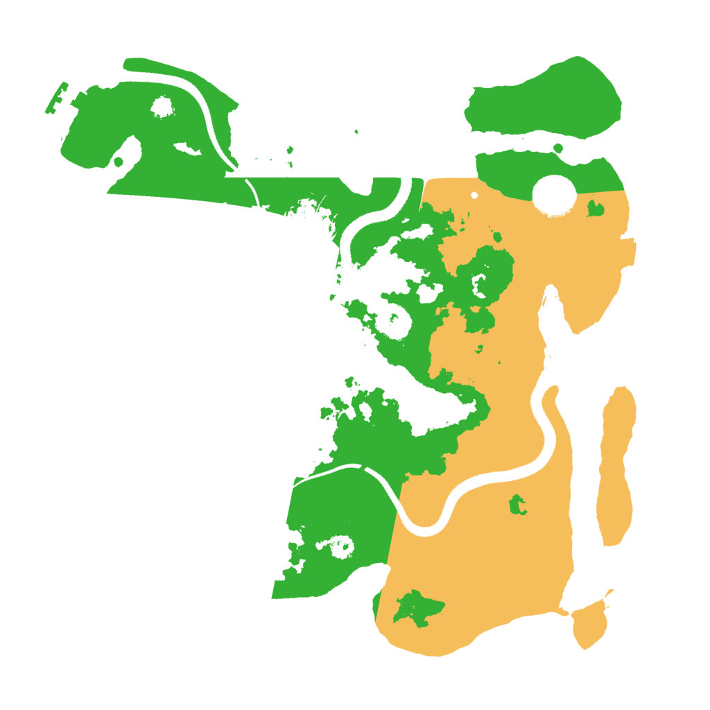Biome Rust Map: Procedural Map, Size: 3000, Seed: 304527689