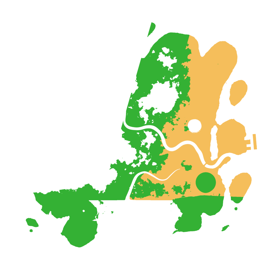 Biome Rust Map: Procedural Map, Size: 3500, Seed: 471213
