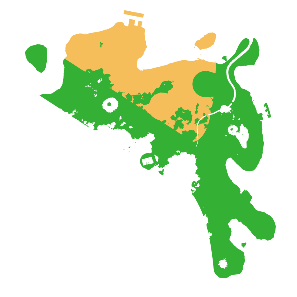 Biome Rust Map: Procedural Map, Size: 3000, Seed: 87883