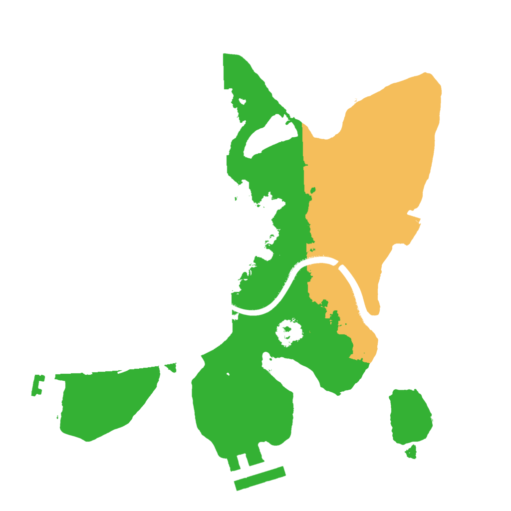 Biome Rust Map: Procedural Map, Size: 2000, Seed: 951981921