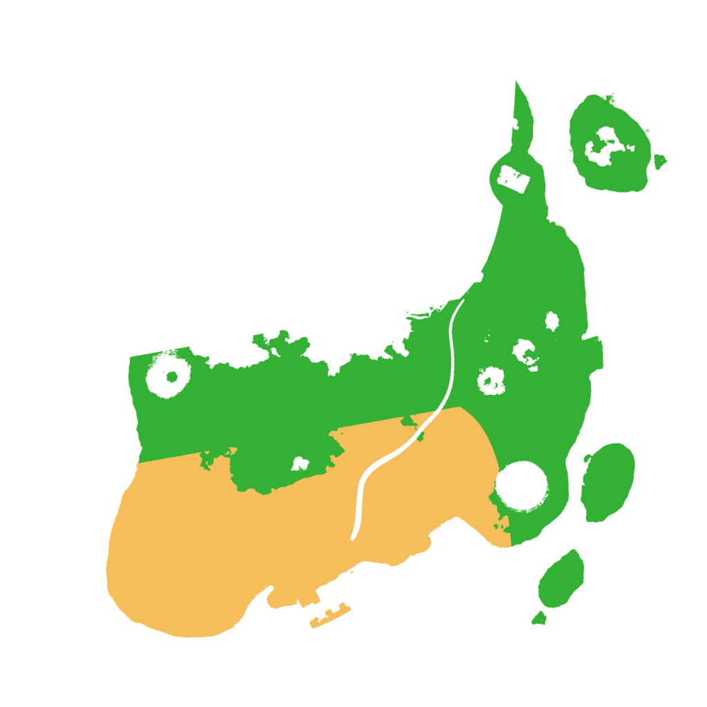 Biome Rust Map: Procedural Map, Size: 2500, Seed: 766248