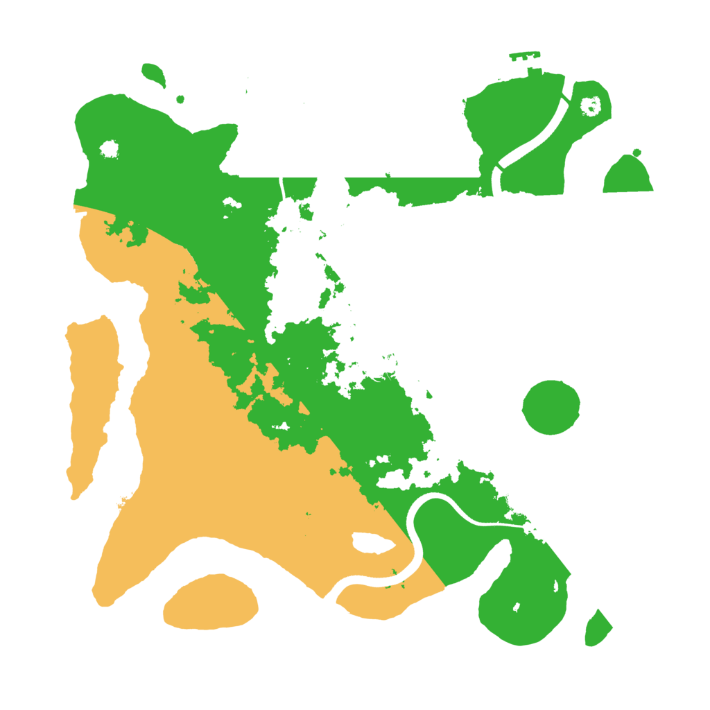 Biome Rust Map: Procedural Map, Size: 3500, Seed: 268346524