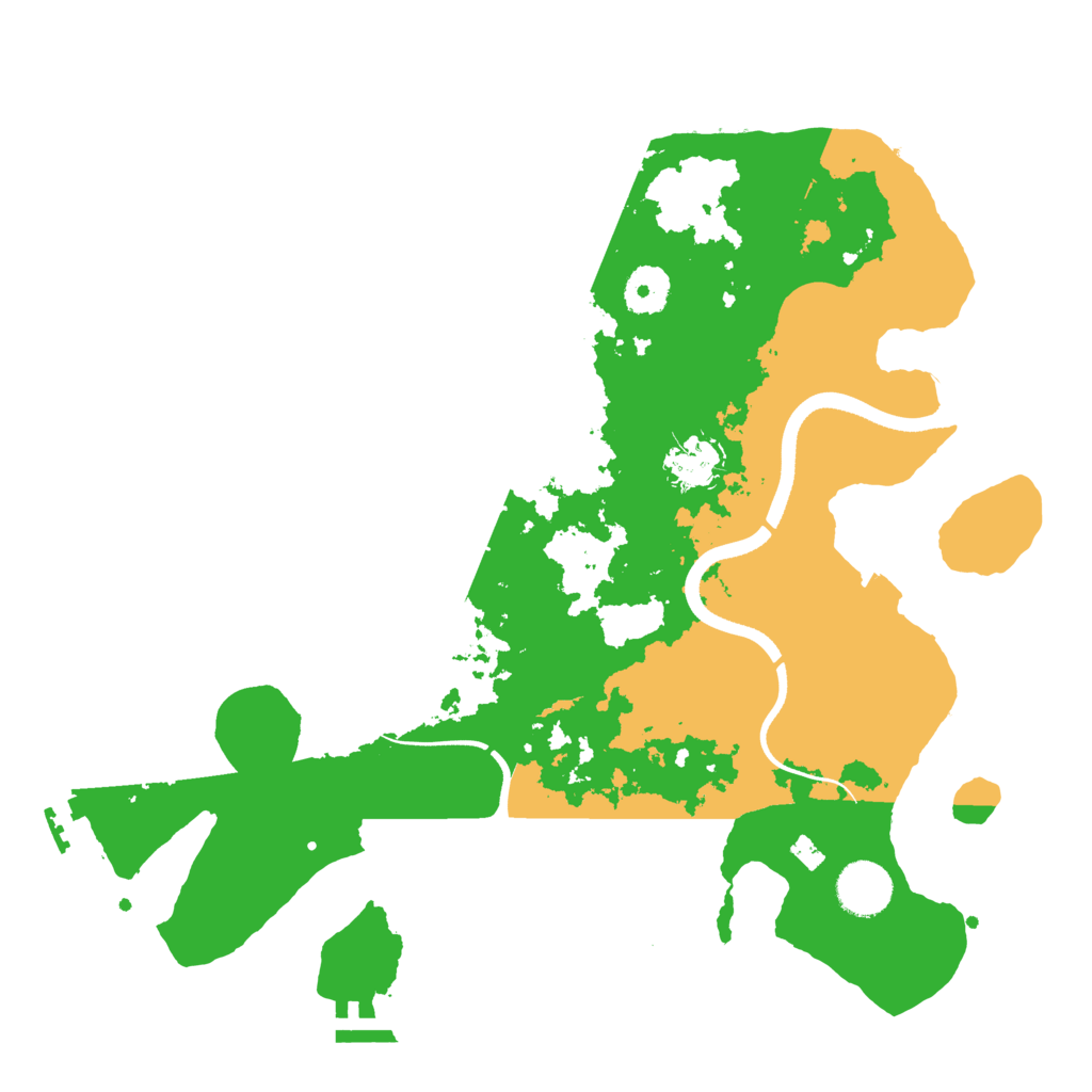 Biome Rust Map: Procedural Map, Size: 3500, Seed: 744561548