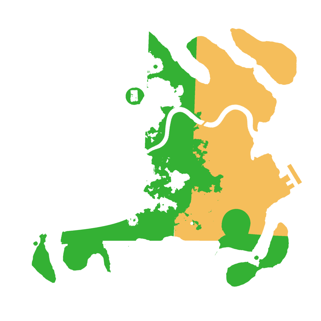 Biome Rust Map: Procedural Map, Size: 3000, Seed: 1038643071
