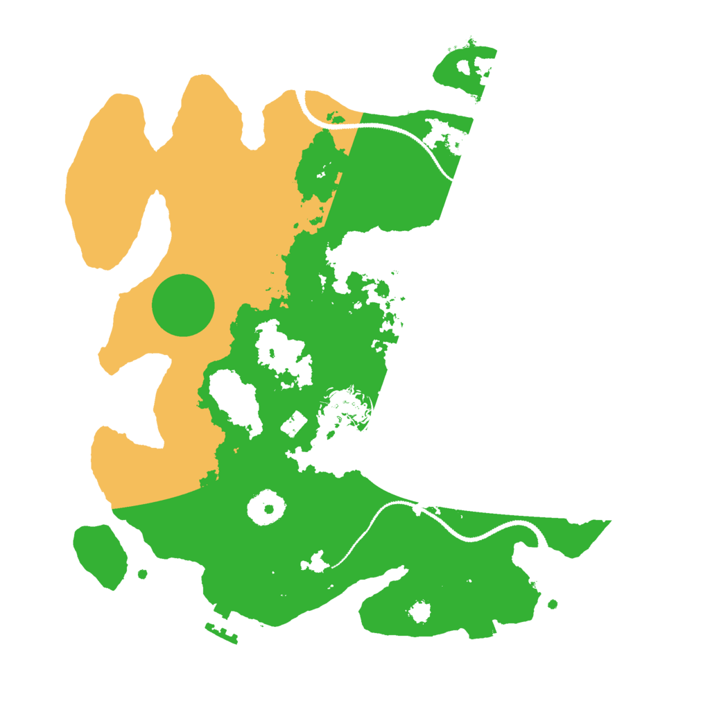 Biome Rust Map: Procedural Map, Size: 3000, Seed: 32454362