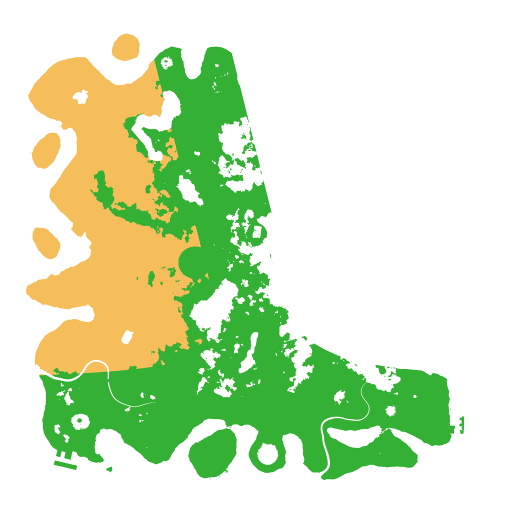 Biome Rust Map: Procedural Map, Size: 4500, Seed: 888030019