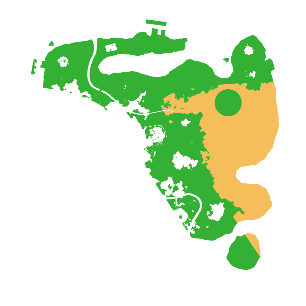 Biome Rust Map: Procedural Map, Size: 3000, Seed: 214896
