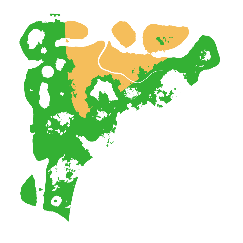 Biome Rust Map: Procedural Map, Size: 3500, Seed: 205802831