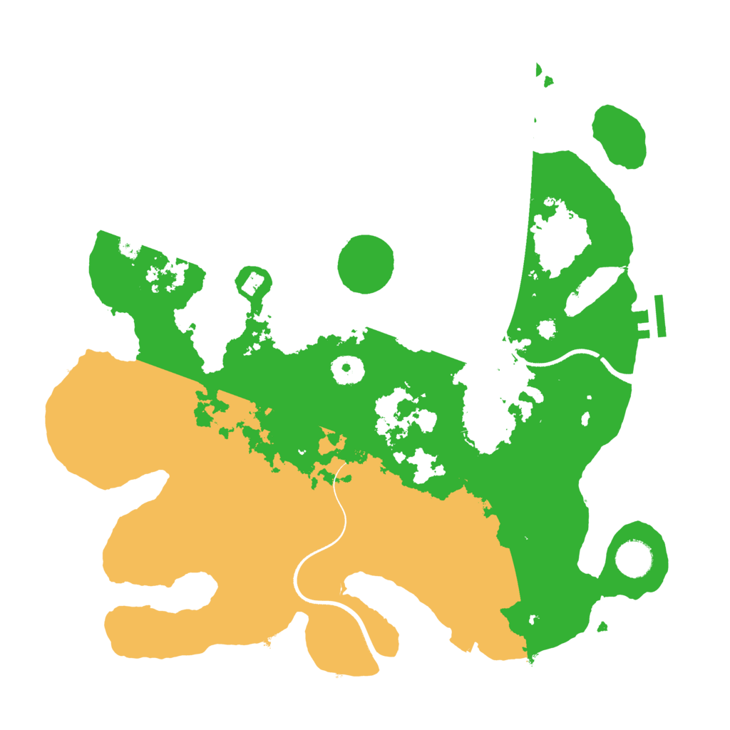 Biome Rust Map: Procedural Map, Size: 3500, Seed: 62282065