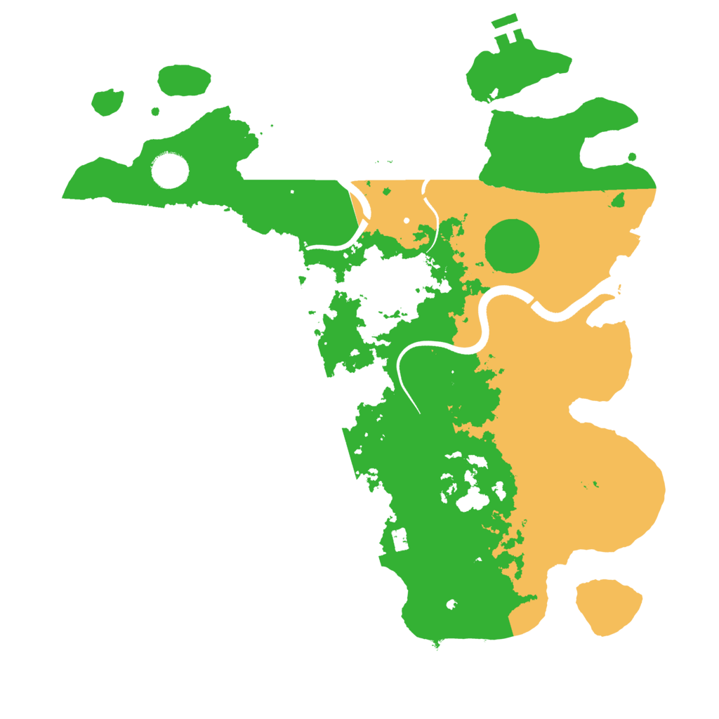 Biome Rust Map: Procedural Map, Size: 3500, Seed: 396085665