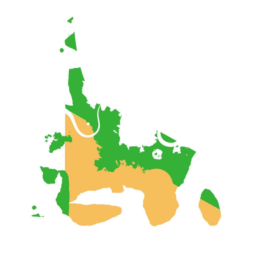 Biome Rust Map: Procedural Map, Size: 2500, Seed: 323579943
