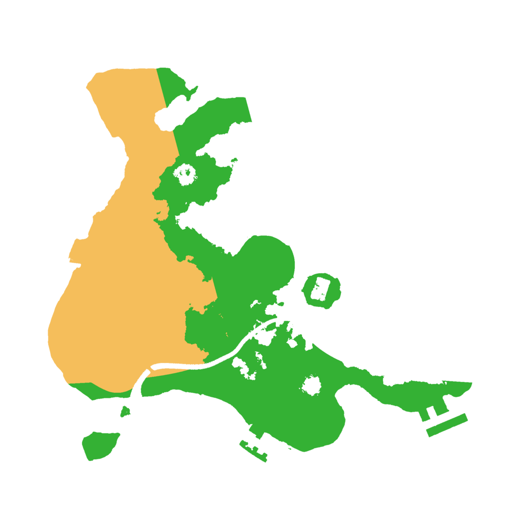 Biome Rust Map: Procedural Map, Size: 2500, Seed: 13542881