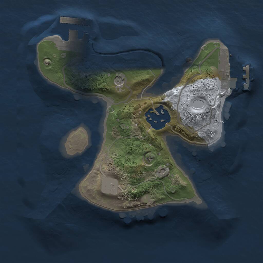 Rust Map: Procedural Map, Size: 1700, Seed: 1375254850, 5 Monuments