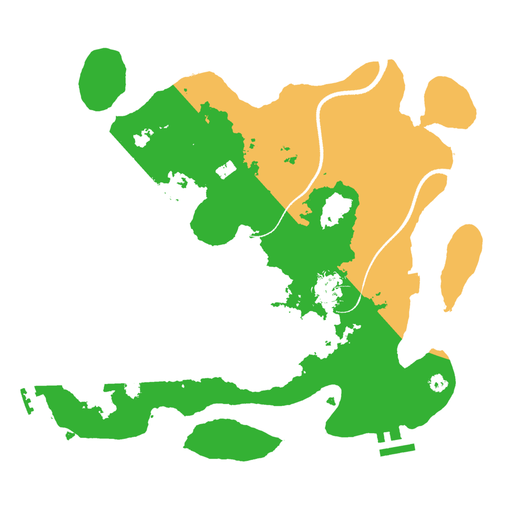 Biome Rust Map: Procedural Map, Size: 3000, Seed: 5055