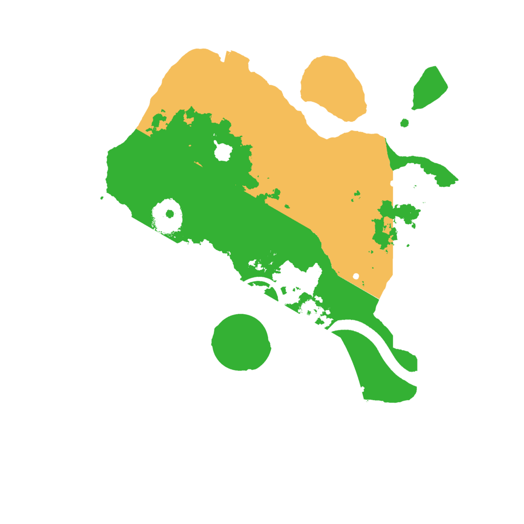 Biome Rust Map: Procedural Map, Size: 2500, Seed: 8008569