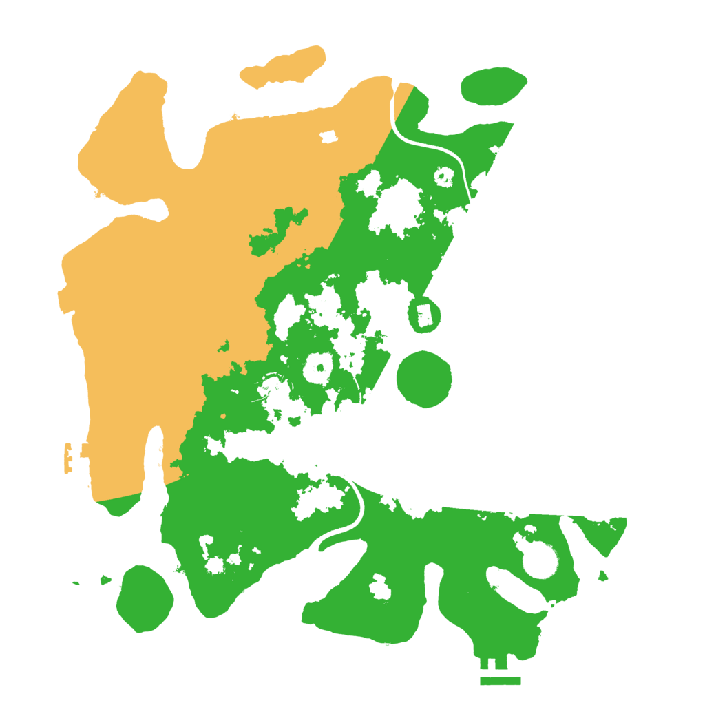 Biome Rust Map: Procedural Map, Size: 3500, Seed: 180606736