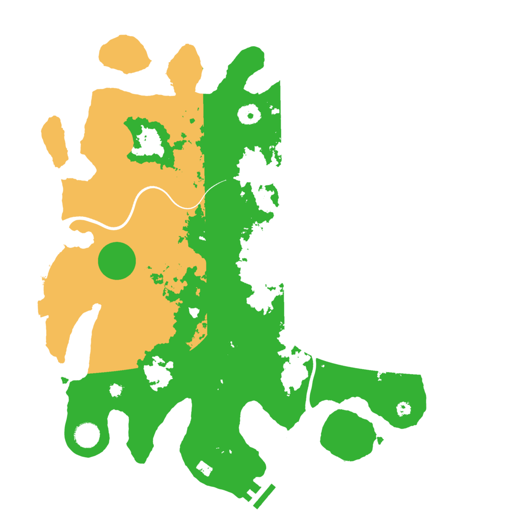 Biome Rust Map: Procedural Map, Size: 3600, Seed: 1131068587