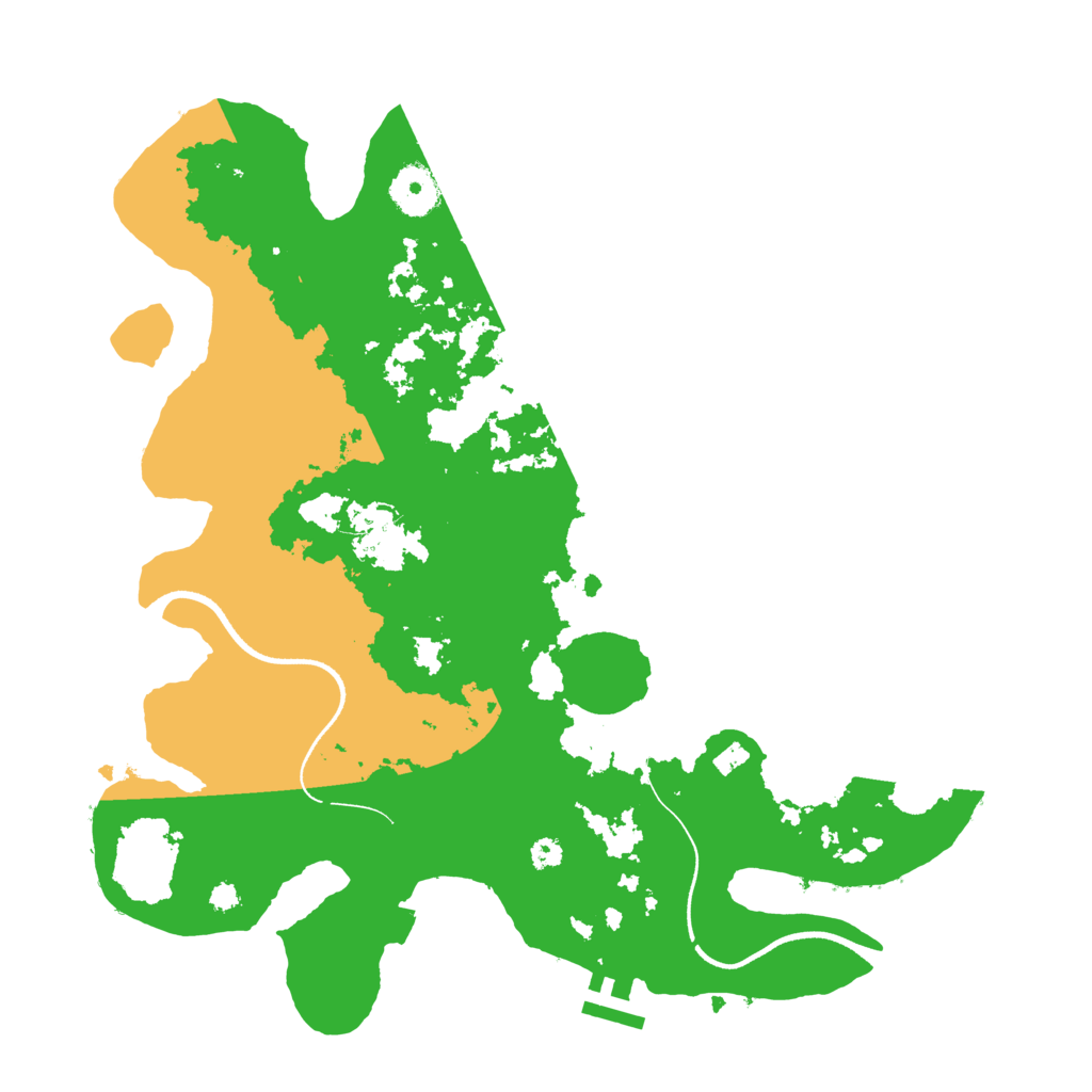 Biome Rust Map: Procedural Map, Size: 3500, Seed: 307290022