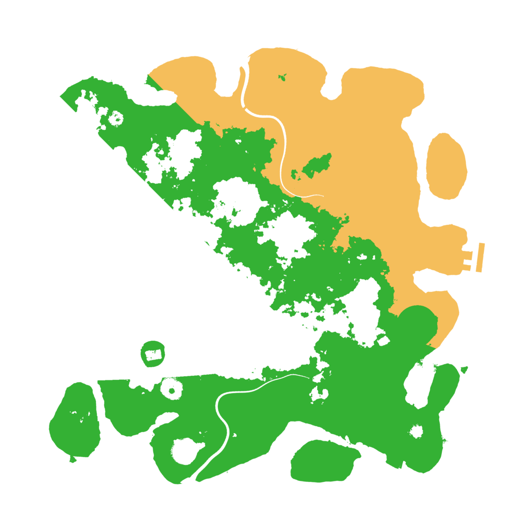 Biome Rust Map: Procedural Map, Size: 3600, Seed: 2013