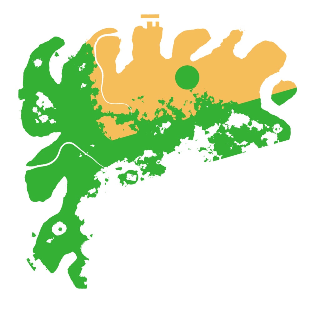 Biome Rust Map: Procedural Map, Size: 3500, Seed: 324675