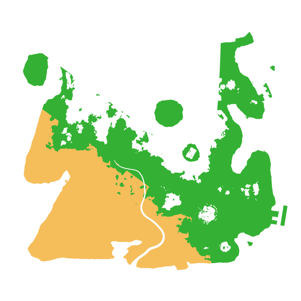 Biome Rust Map: Procedural Map, Size: 3000, Seed: 17968