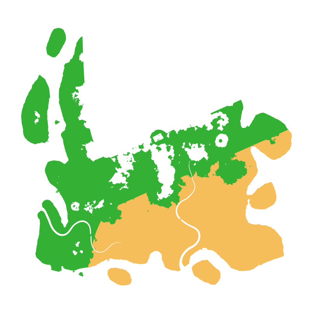 Biome Rust Map: Procedural Map, Size: 3500, Seed: 12763182