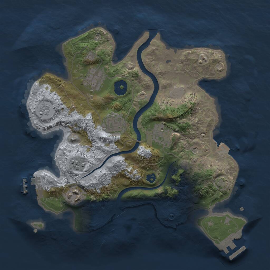 Rust Map: Procedural Map, Size: 2800, Seed: 315, 11 Monuments