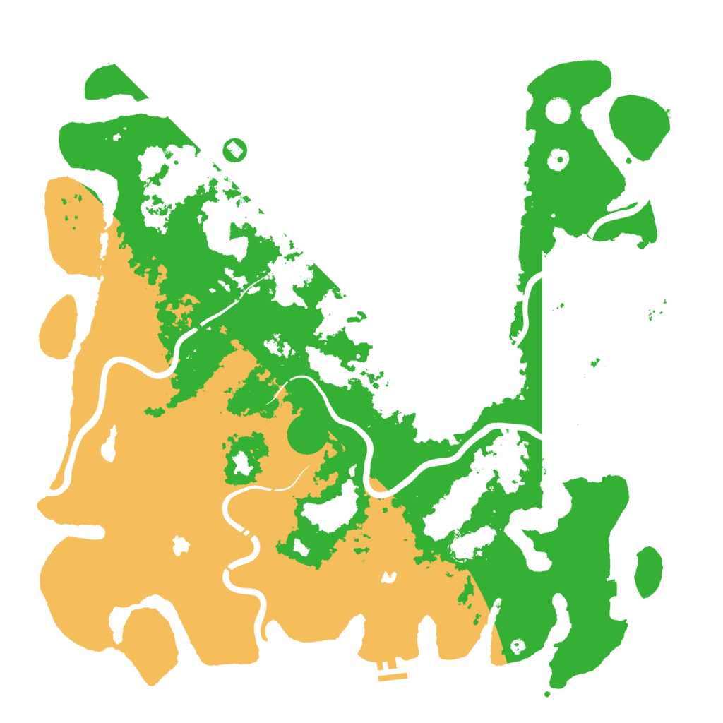 Biome Rust Map: Procedural Map, Size: 5000, Seed: 172049148