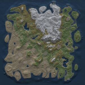 Thumbnail Rust Map: Procedural Map, Size: 5000, Seed: 172049148, 17 Monuments