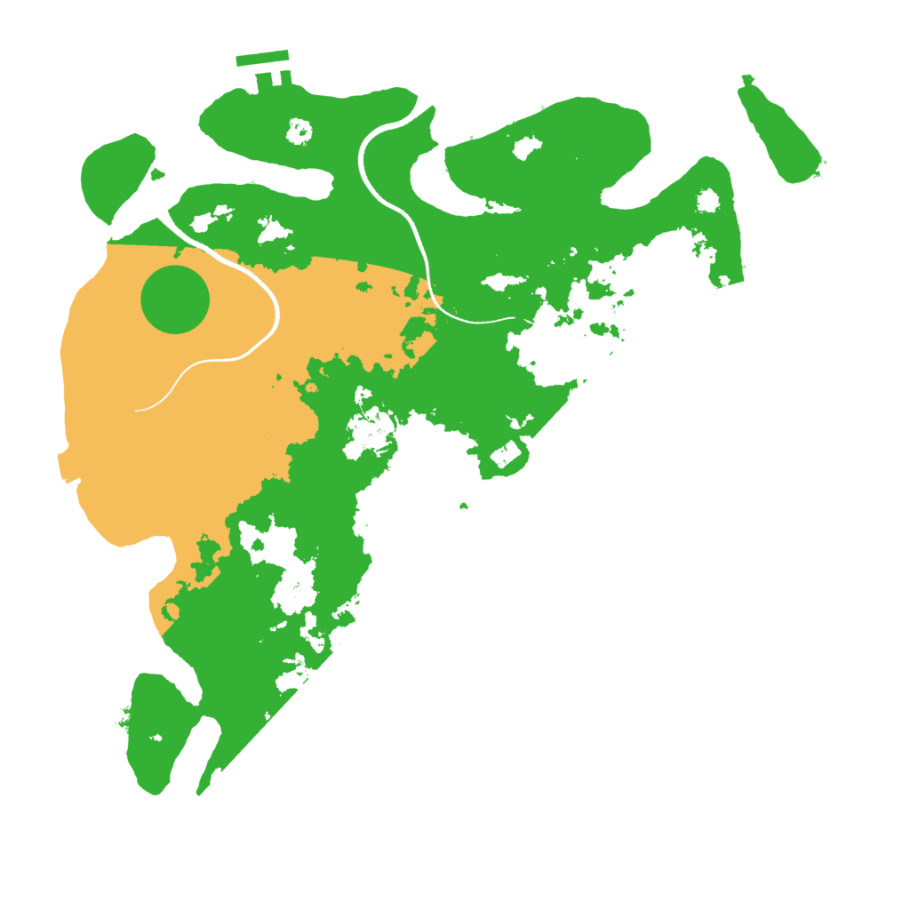 Biome Rust Map: Procedural Map, Size: 3500, Seed: 2020561229