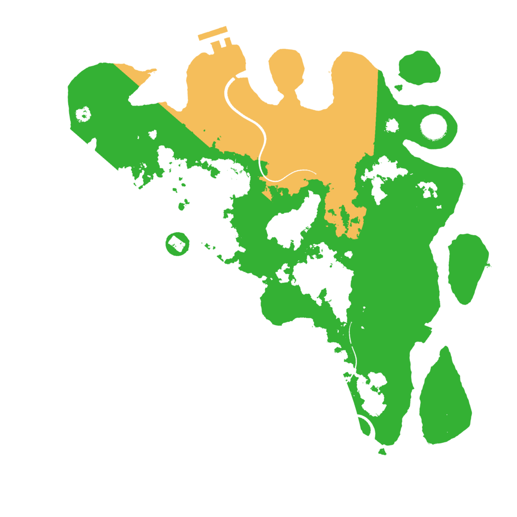 Biome Rust Map: Procedural Map, Size: 3500, Seed: 5703488