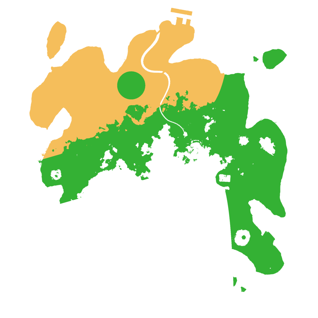 Biome Rust Map: Procedural Map, Size: 3000, Seed: 232516247
