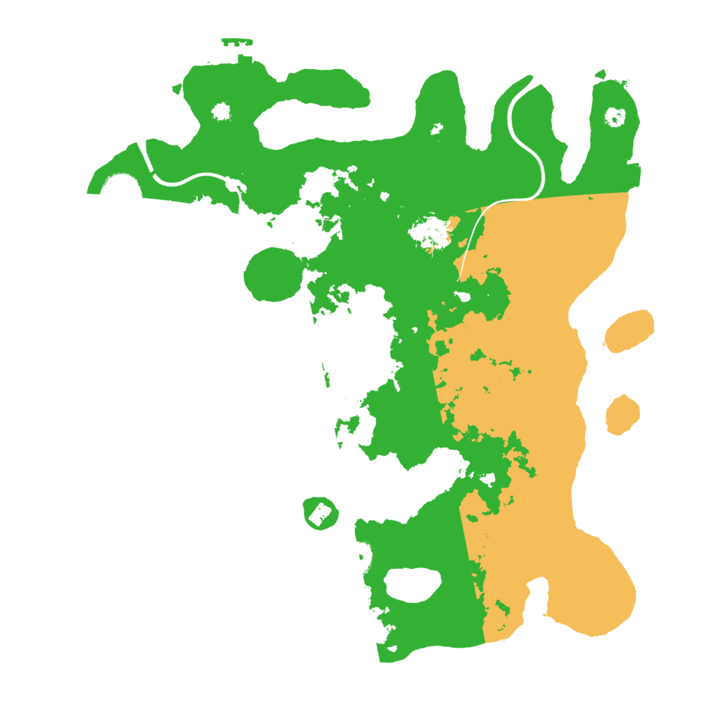 Biome Rust Map: Procedural Map, Size: 3500, Seed: 279075425