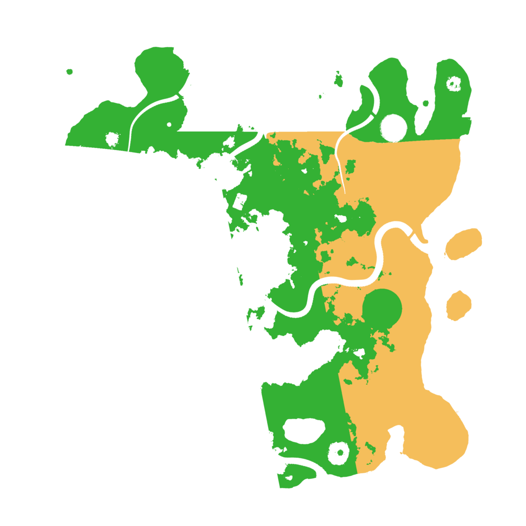 Biome Rust Map: Procedural Map, Size: 3500, Seed: 279075425